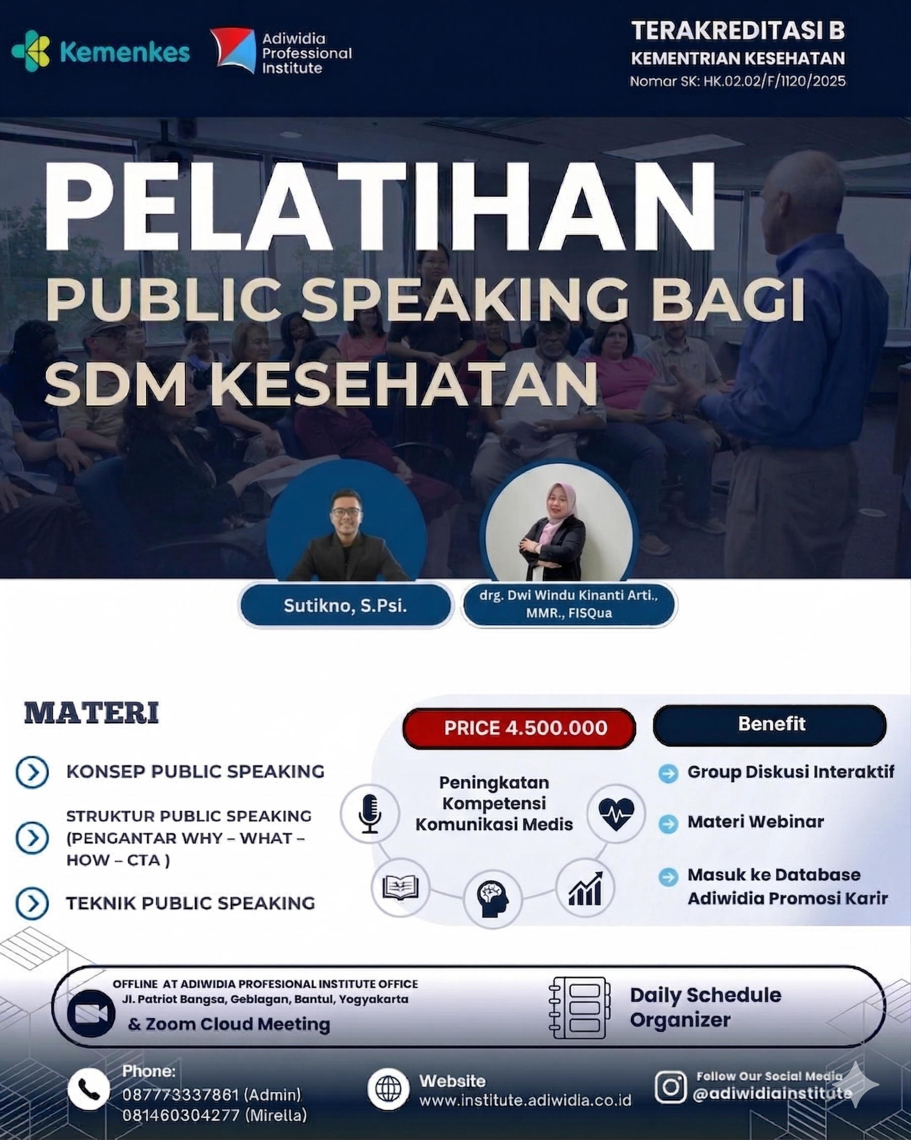 Pelatihan Public Speaking Bagi SDM Kesehatan