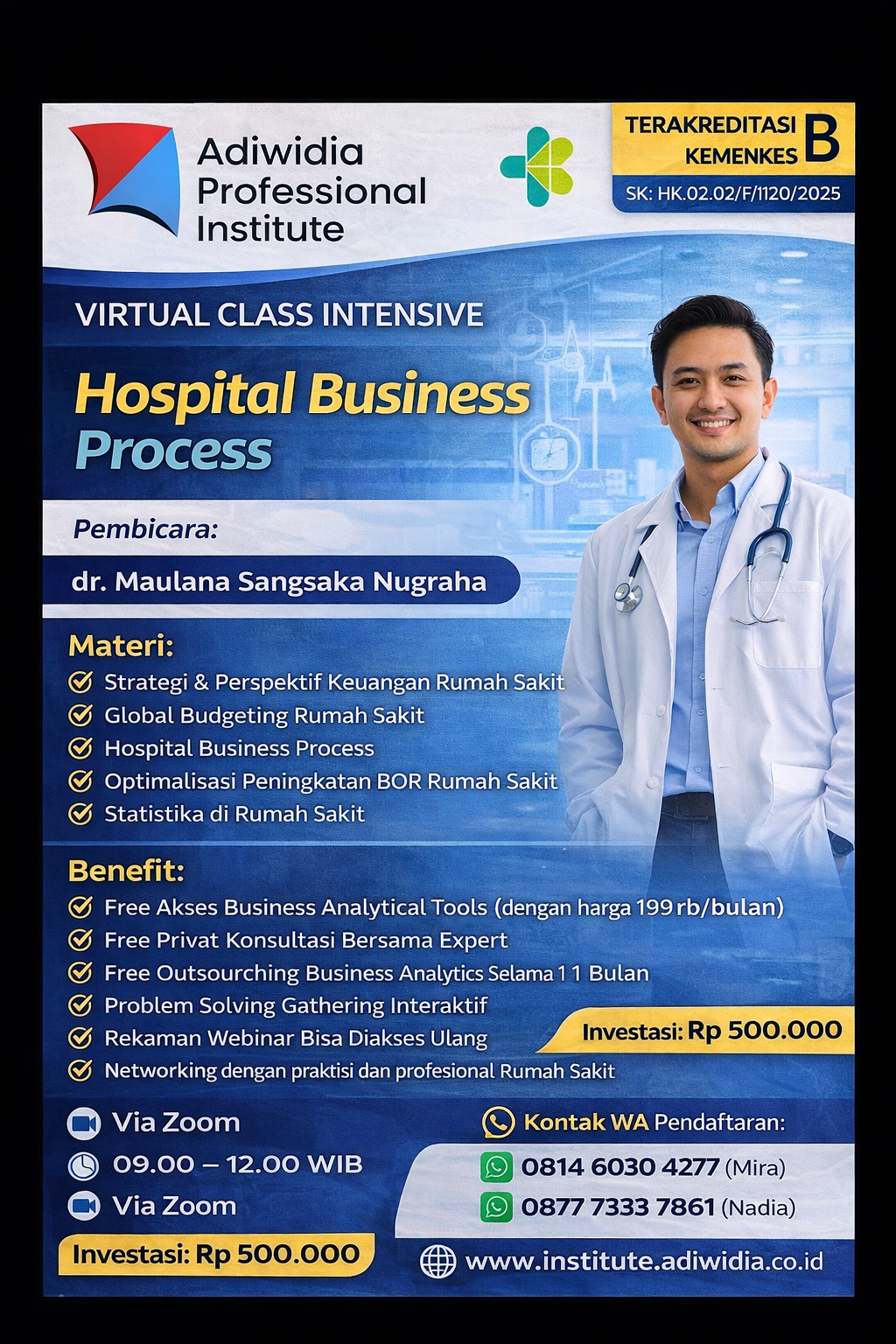 Virtual Class Intensive : "Hospital Business Process : Bagaimana Sistem Rumah Sakit Bekerja"