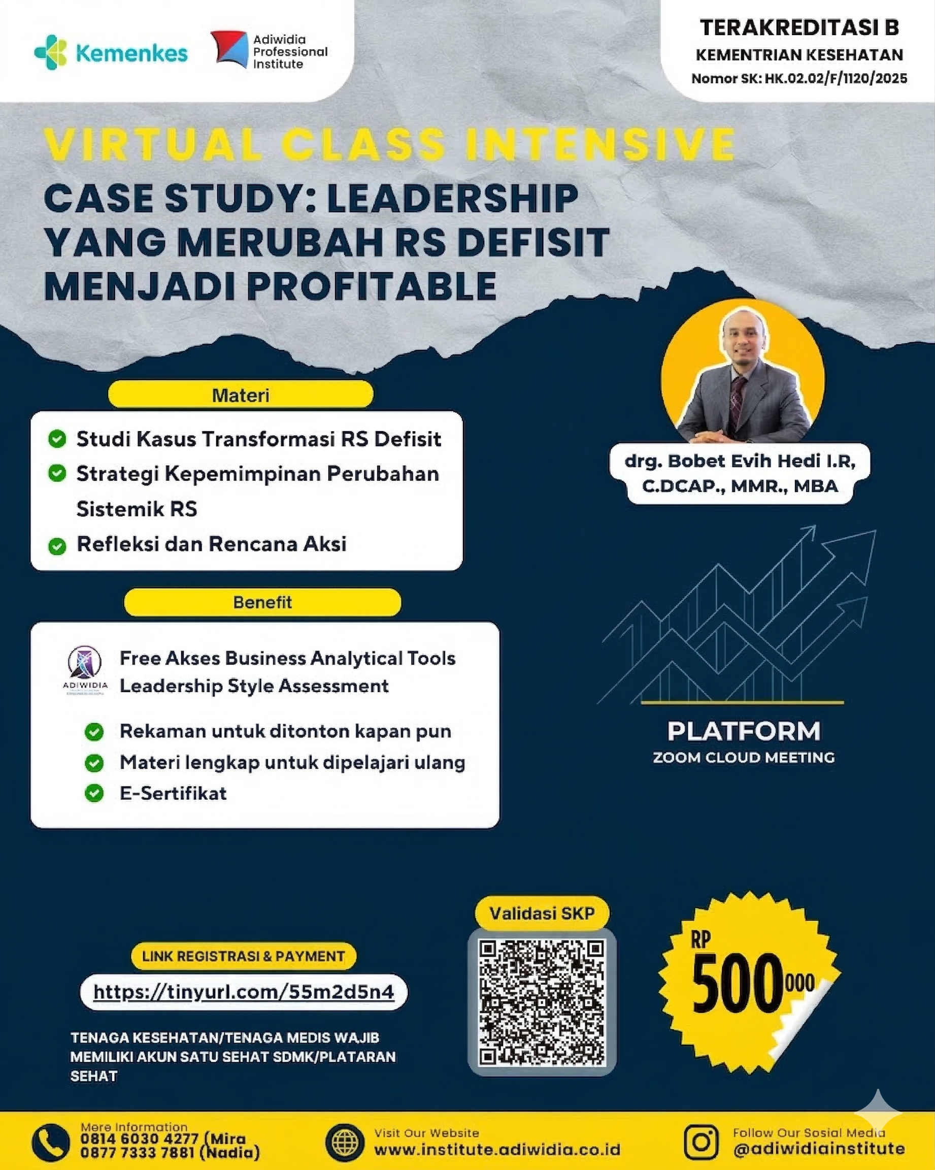 Virtual Class Intensive Case Study: Leadership yang Merubah RS Defisit Menjadi Profitable
