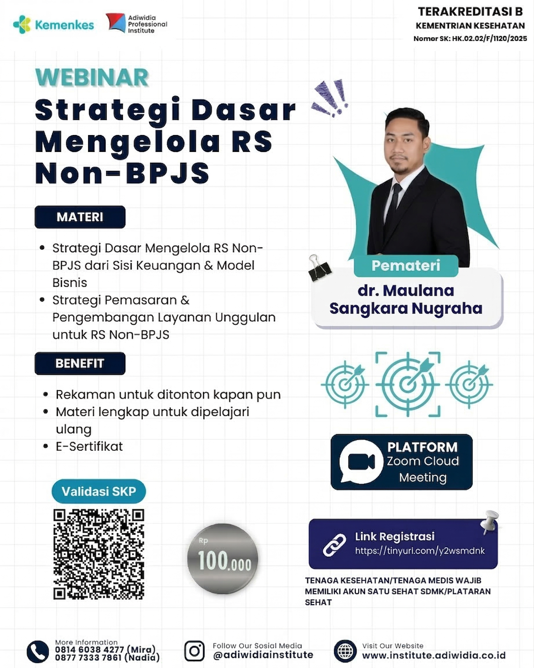 Webinar Strategi Dasar Mengelola RS Non-BPJS